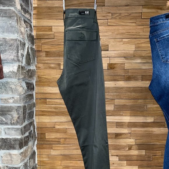 Kut from kloth Chris Utility Pant Hi Rise - Olive - Picture 1 of 3